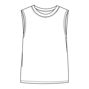Moldes de confeccion para HOMBRES Musculosas Musculosa 7200